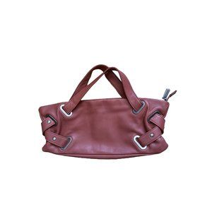 COPY - HOBO International Burnt Orange Leather Handbag Purse Medium Long Wine H…